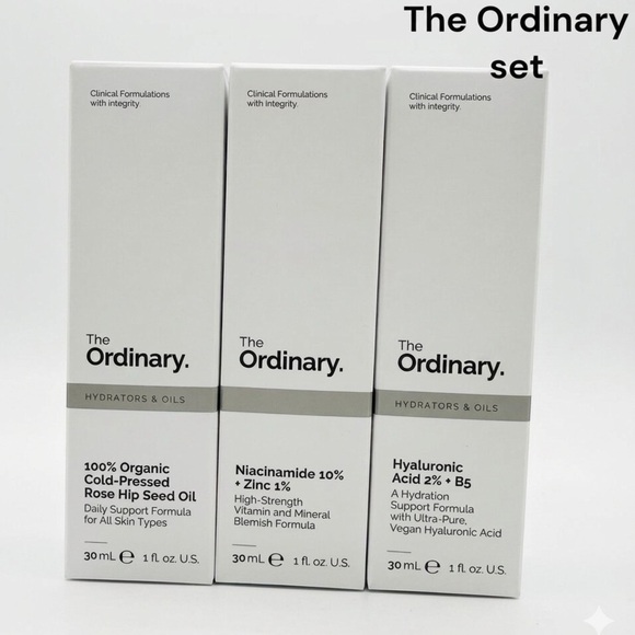 The Ordinary Other - The Ordinary Face Serum Set - Hyaluronic Acid, Niacinamide, Rose Hip Seed Oil